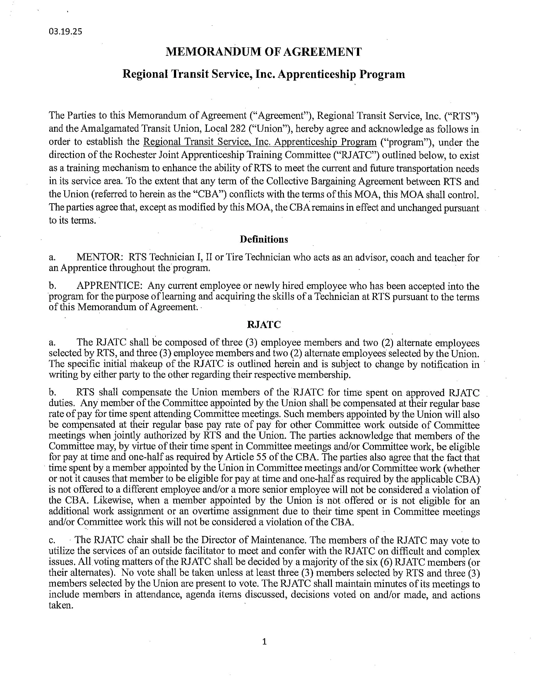 ATU 282 Apprenticeship program