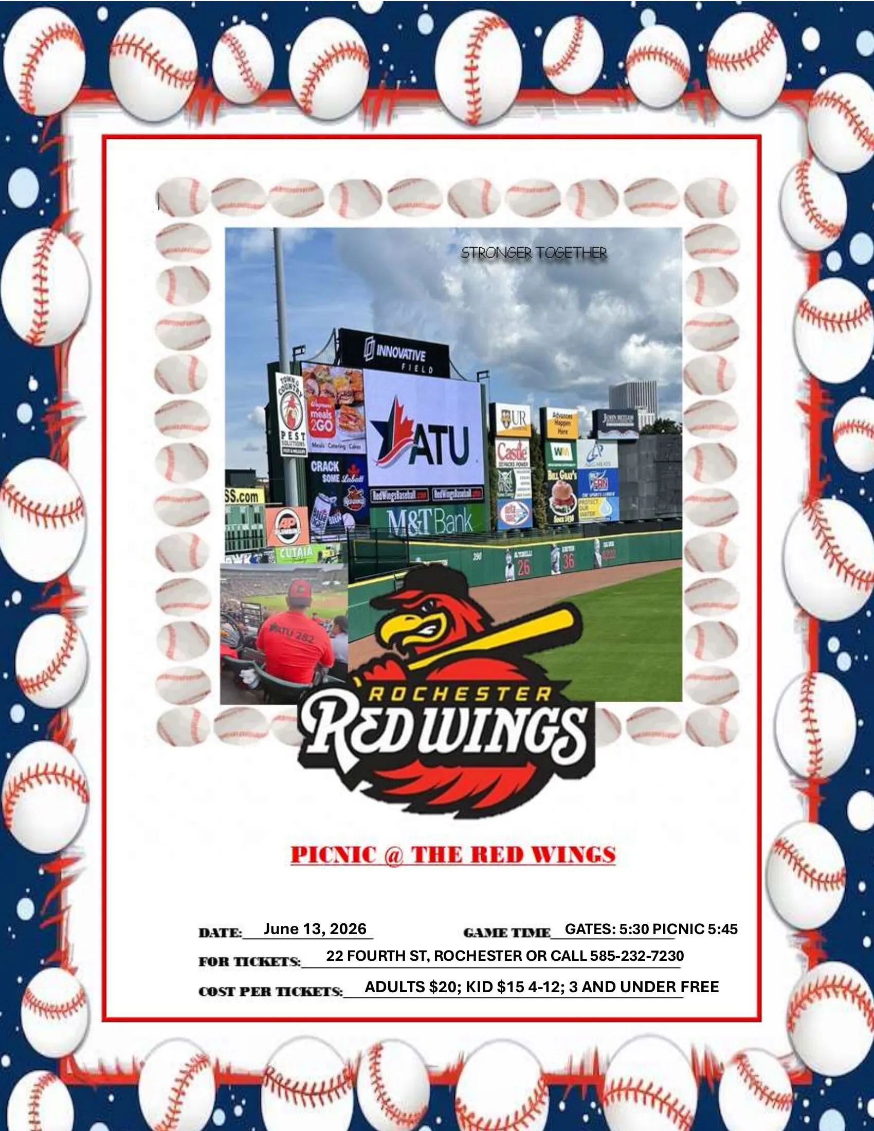 ATU 282 Red Wings Picnic 